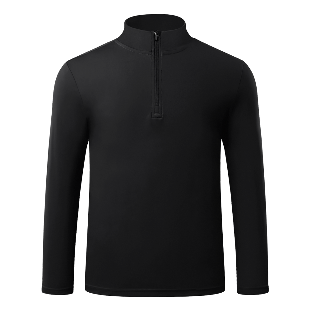 ARMEDES アルメデス Tシャツ 接触冷感 ジップアップ スパッツ 長袖 テックフィット メンズ M-2XL ブラック/ネイビー オールシーズン AR205 送料無料