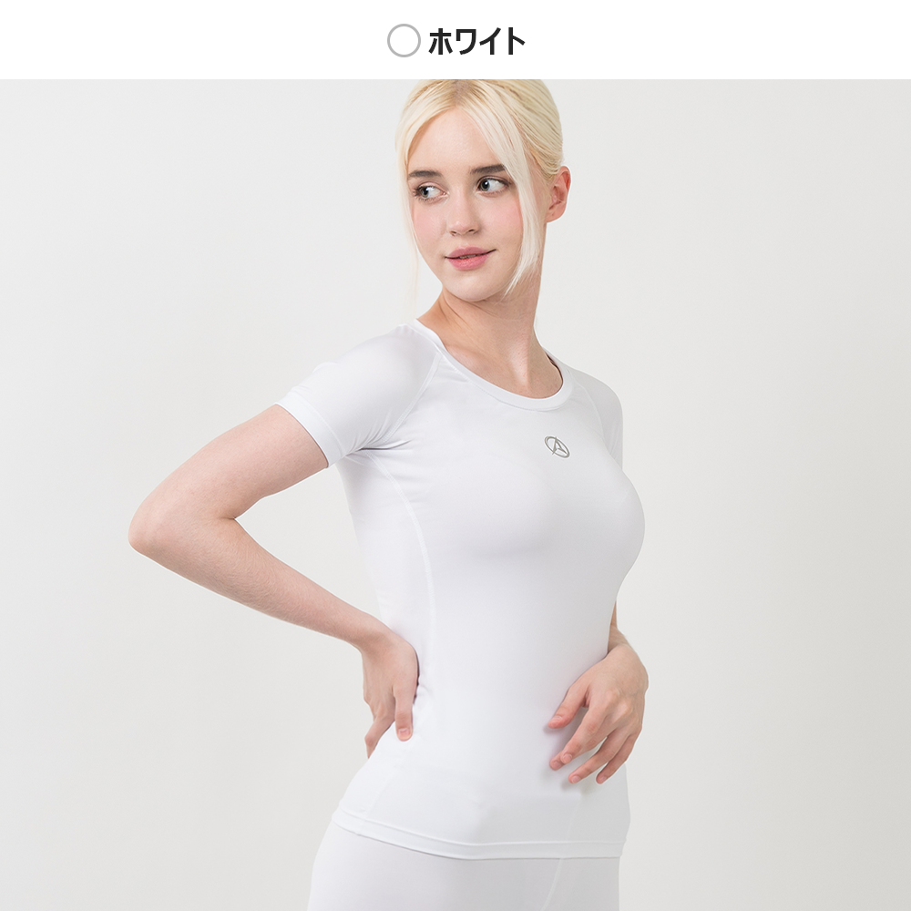 送料無料 ARMEDES アルメデス ラウンドネック 半袖Tシャツ ショート スリーブ 吸汗速乾 ラグランスリーブ レディース オールシーズン フィットネス ジム リラックスフィット ランニング ネコポス(AR-231)