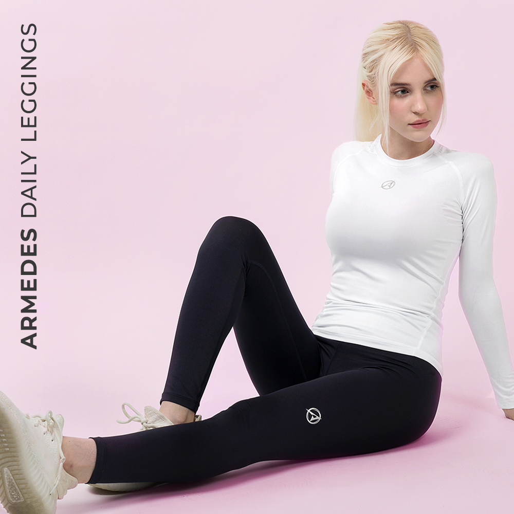送料無料 ARMEDES アルメデス オールシーズン 機能性 9分丈レギンス leggings インナー レディース ストレッチ スポーツ 下着 ヨガウェア ランニング パンツ ダンス ジョギング ネコポス(AR-262)