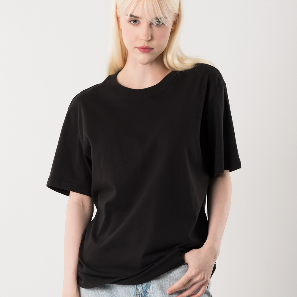 ARMEDES アルメデス Tシャツ 型崩れ防止 ラウンド 半袖 コットン ユニセックス 男女兼用 S-2XL ブラック/ホワイト オールシーズン AR502 送料無料