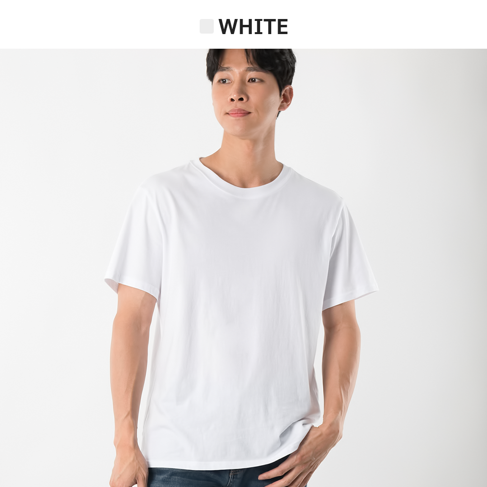 ARMEDES アルメデス Tシャツ 型崩れ防止 ラウンド 半袖 コットン ユニセックス 男女兼用 S-2XL ブラック/ホワイト オールシーズン AR502 送料無料