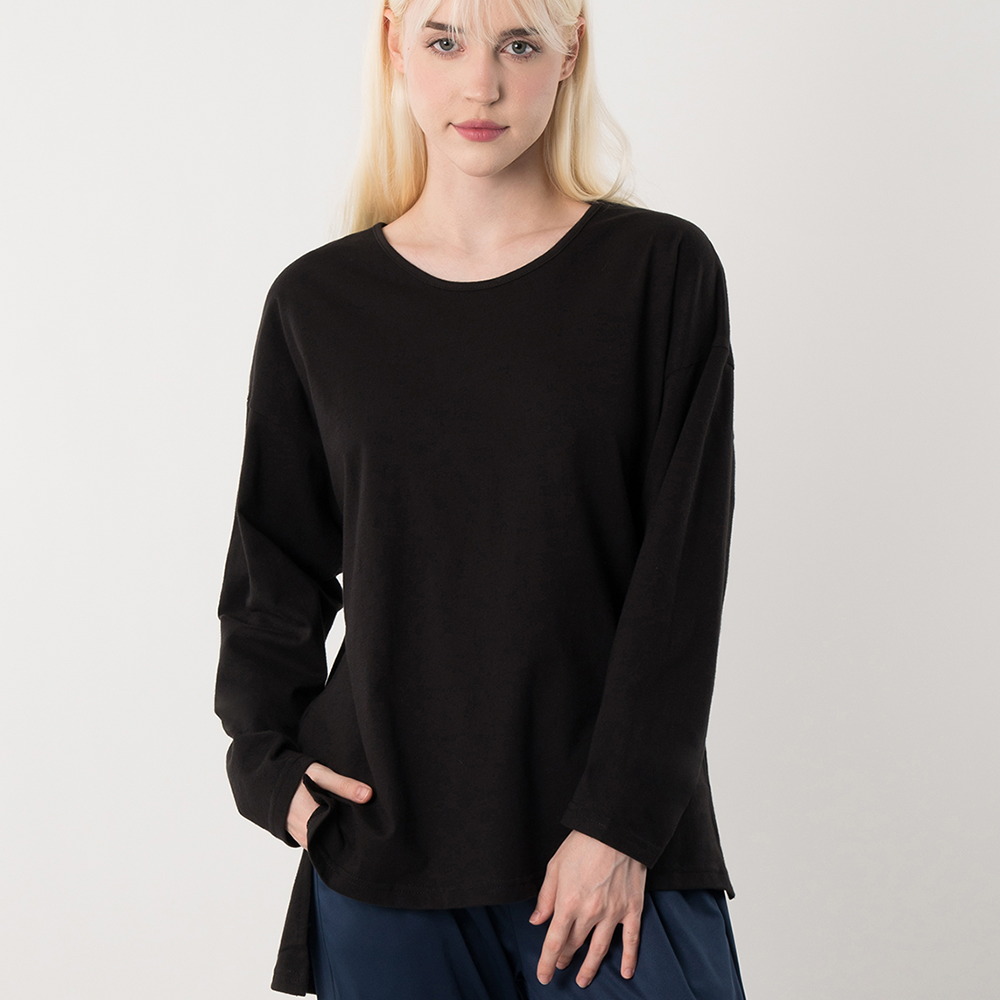 ARMEDES アルメデス Tシャツ 形状記憶 通気性 長袖 ピュアコットン100% ユニセックス 男女兼用 M-2XL ブラック/ホワイト オールシーズン AR510 送料無料