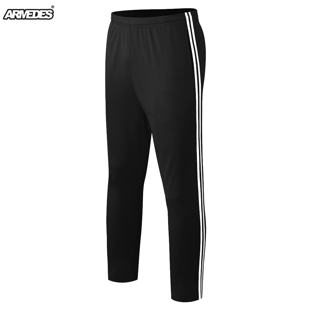 ARMEDES アルメデス ジャージ パンツ 通気性 吸汗速乾 ストレッチ 2ライン スリムフィット ロングパンツ ドライ素材 ウエスト調節紐 ポケット付き メンズ M-2XL 全4色 オールシーズン AR74 送料無料