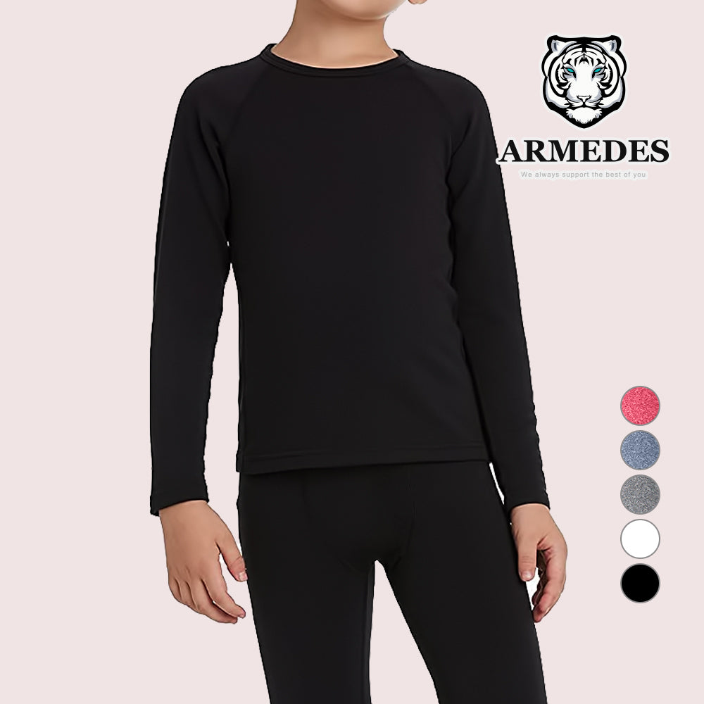 送料無料 ARMEDES アルメデス ジュニアサイズ ヒート起毛 インナートップス 子供用 ジュニア用 秋冬 インナー アンダーシャツ 長袖 インナーシャツ アンダーシャツ インナーシャツ アンダーウェア コンプレッションウェア トレーニングウェア ヨガ 運動 防寒 通学