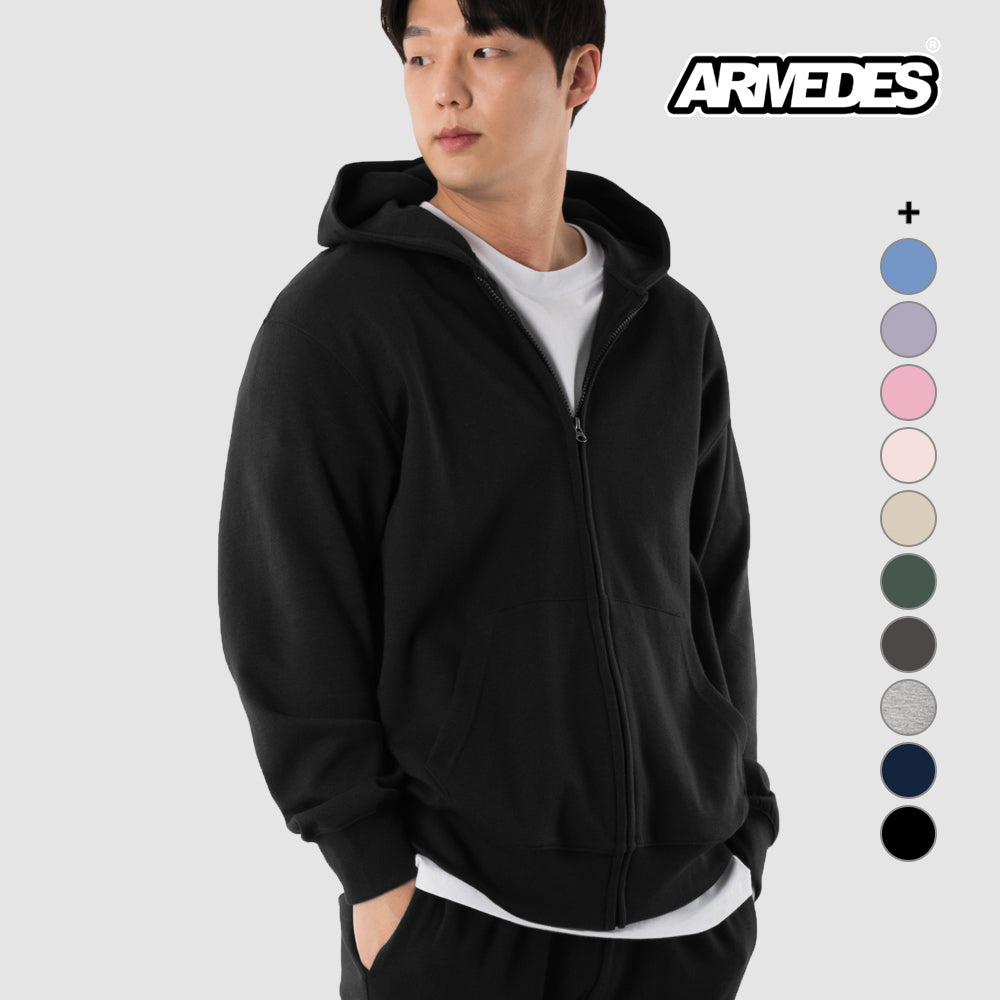 ARMEDES アルメデス プレミアム フーディー パーカー 防寒 特厚裏起毛 ジップアップ ユニセックス 男女兼用 S-2XL 全8色 AR515 送料無料