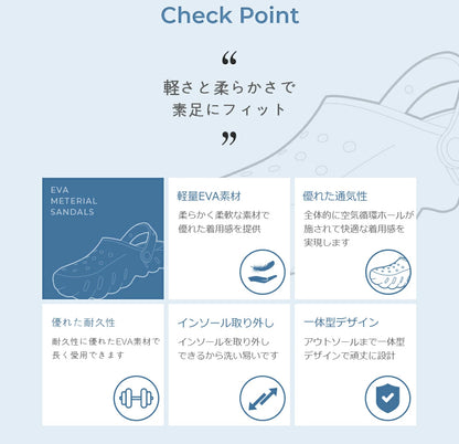 クロッグサンダル 2WAY 夏用 クラシックサンダル メンズ レディース evaサンダル プール 水遊び 外履き 水陸両用 軽量 スリッパ ビーチ 通気性 カジュアルサマーシューズ