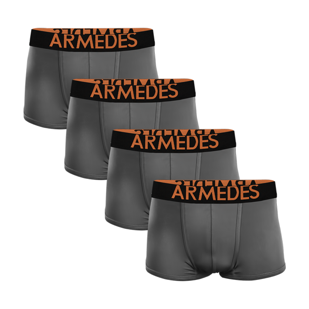 ARMEDES アルメデス アンダーウェア ボクサーパンツ 4枚セット カール防止 吸汗速乾 速乾性抜群 ドライ素材 メンズ 全13色 M-XXXL AR-04 送料無料