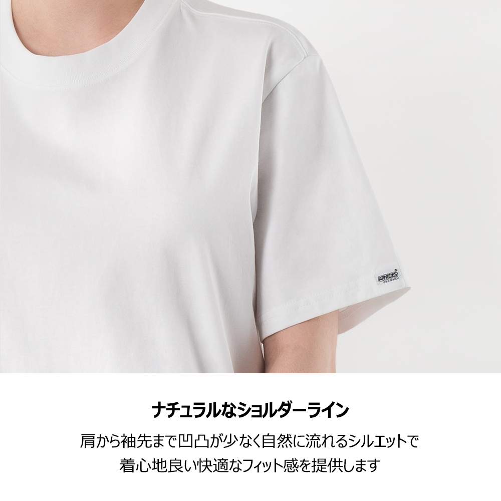 ARMEDES アルメデス 機能性 Tシャツ 接触冷感 吸汗速乾 アートグラフィック 半袖 コットン100％ ドライ素材 ユニセックス 男女兼用 S-2XL ブラック/ホワイト オールシーズン AR1001 送料無料