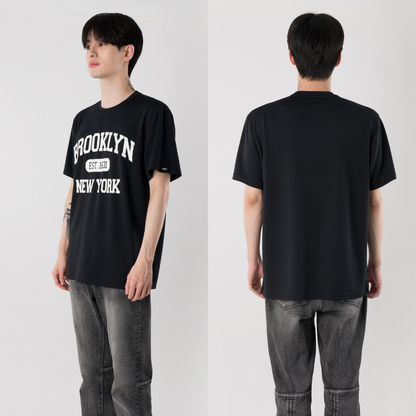 ARMEDES アルメデス Tシャツ 接触冷感 吸汗速乾 アートグラフィック 半袖 ドライ素材 ユニセックス 男女兼用 S-3XL ブラック/ホワイト オールシーズン AR802 送料無料