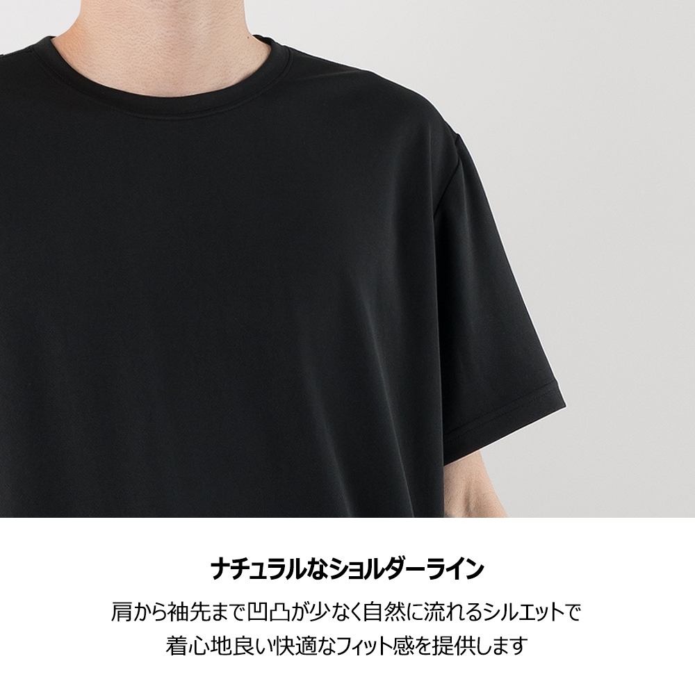 ARMEDES アルメデス Tシャツ 接触冷感 吸汗速乾 アートグラフィック 半袖 ドライ素材 ユニセックス 男女兼用 S-3XL ブラック/ホワイト オールシーズン AR805 送料無料