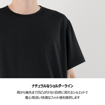 ARMEDES アルメデス Tシャツ 接触冷感 吸汗速乾 アートグラフィック 半袖 ドライ素材 ユニセックス 男女兼用 S-3XL ブラック/ホワイト オールシーズン AR808 送料無料