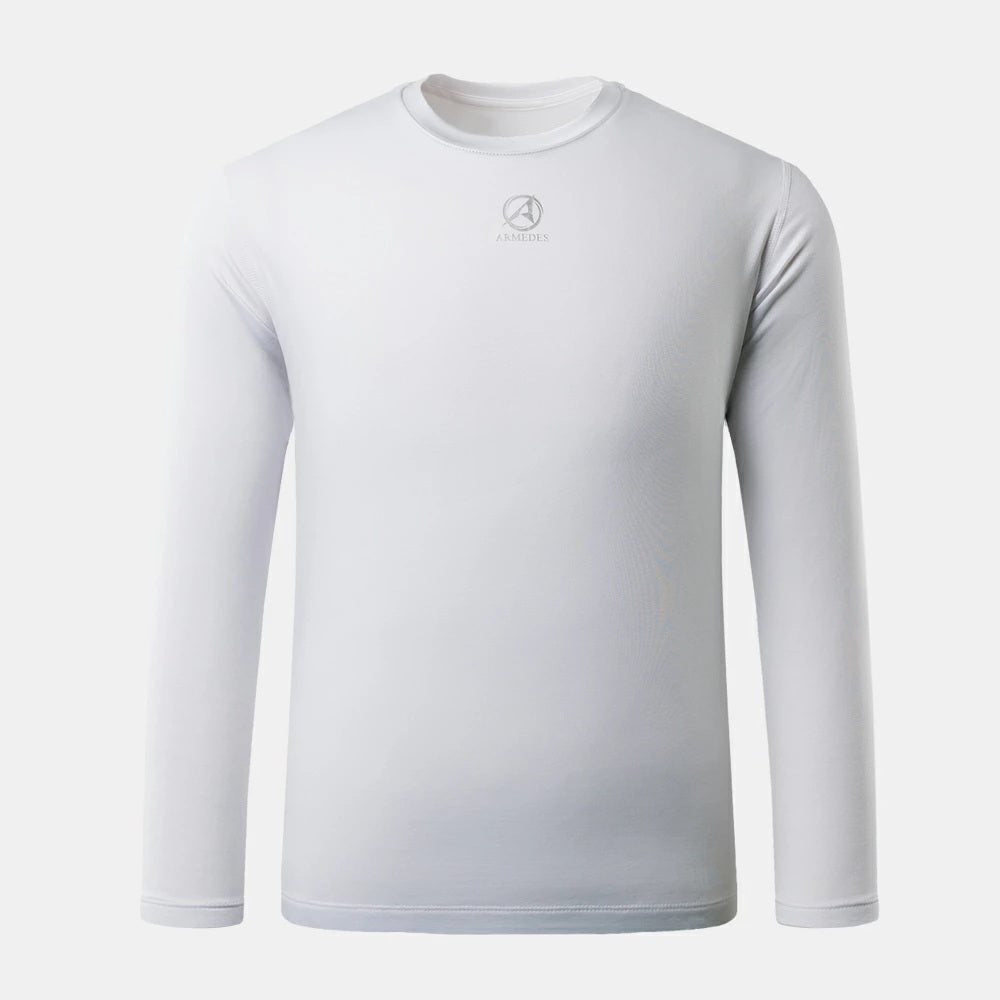 【ARMEDES】 アルメデス 冬用 メンズ 長袖 防寒 起毛 コンプレッションインナー クールネック ラウンドネック 加圧シャツ 伸縮性 吸汗速乾 スポーツインナー テックフィット メンズ 長袖 UVカット 紫外線対策 通気性 速乾性 送料無料 M-2XL 全5色 AR34