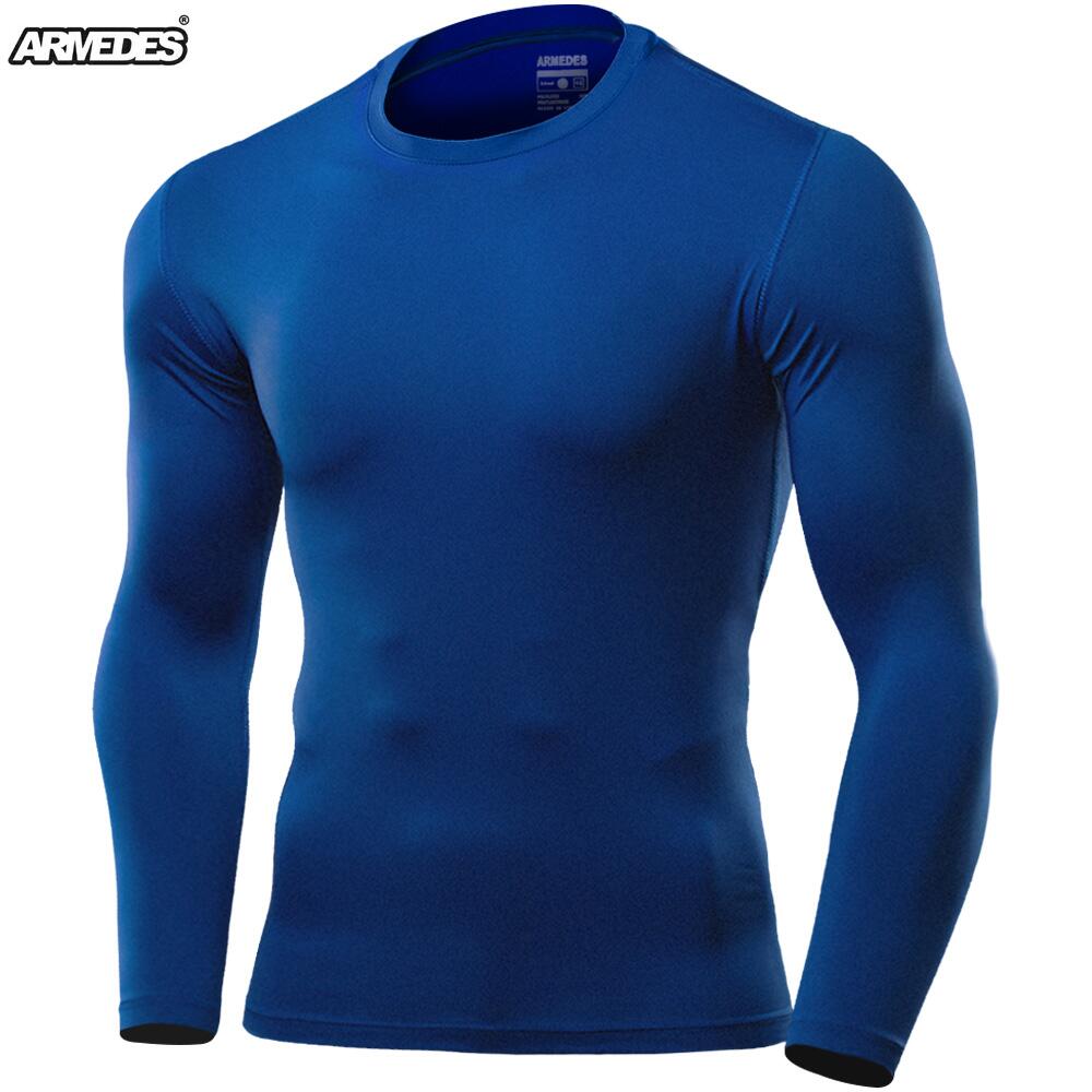 送料無料 ARMEDES アルメデス 接触冷感 コンプレッション メンズ オールシーズン インナー アンダーシャツ 長袖 丸首 M-XXL シャツ tシャツ インナーシャツ アンダーウェア コンプレッションウェア トレーニングウェア ゴルフ 野球 ネコポス