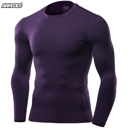 送料無料 ARMEDES アルメデス 接触冷感 コンプレッション メンズ オールシーズン インナー アンダーシャツ 長袖 丸首 M-XXL シャツ tシャツ インナーシャツ アンダーウェア コンプレッションウェア トレーニングウェア ゴルフ 野球 ネコポス