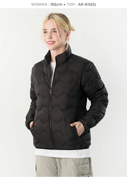 ARMEDES アルメデス 男女兼用 軽量 中綿 パディングジャケット 防寒 防風 撥水 あったか 秋冬 アウター コート メンズ レディース 通勤 通学 アウトドア AR615