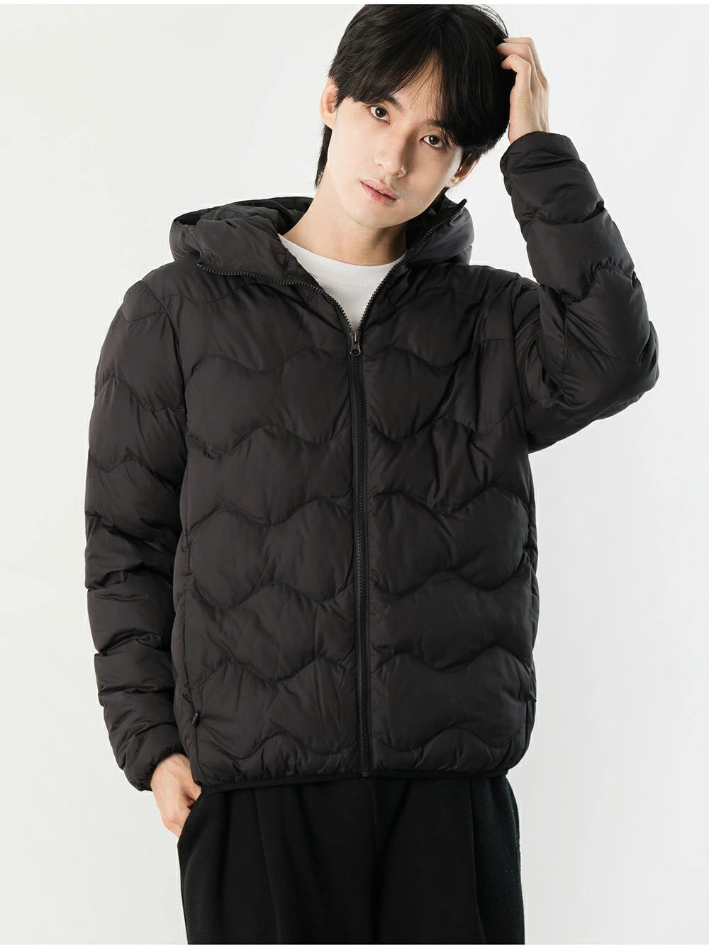 ARMEDES アルメデス 男女兼用 軽量 中綿 フードジャケット ダウン風 コート アウター 防寒 防風 撥水 あったか ジャンパー ブルゾン 冬 アウトドア 通勤 通学 送料無料 AR616