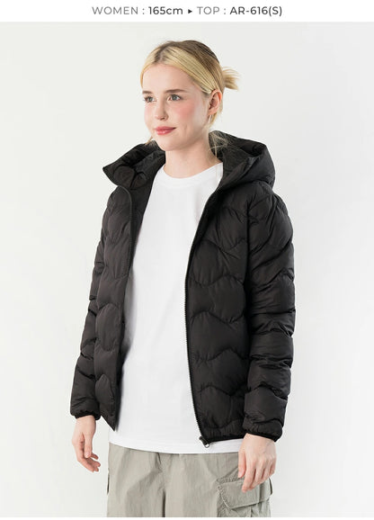 ARMEDES アルメデス 男女兼用 軽量 中綿 フードジャケット ダウン風 コート アウター 防寒 防風 撥水 あったか ジャンパー ブルゾン 冬 アウトドア 通勤 通学 送料無料 AR616