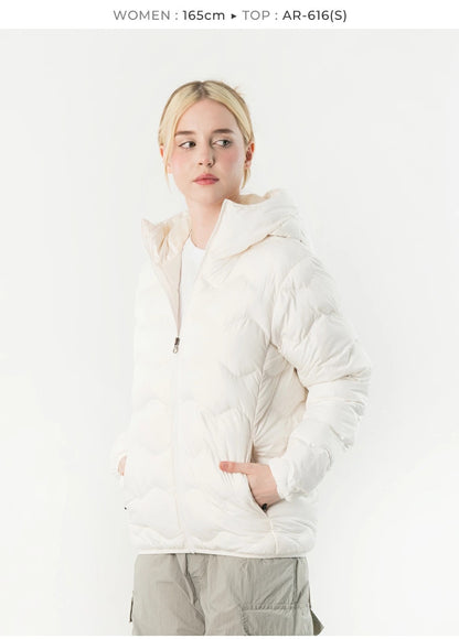 ARMEDES アルメデス 男女兼用 軽量 中綿 フードジャケット ダウン風 コート アウター 防寒 防風 撥水 あったか ジャンパー ブルゾン 冬 アウトドア 通勤 通学 送料無料 AR616