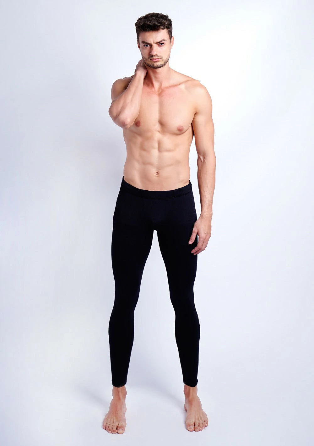 【ARMEDES】 アルメデス 発熱 防寒 保温 起毛 ヒートテック コンプレッションインナー ロングタイツ 9分丈 前閉じ ボトムス 秋 冬 スーパードライ テックフィット メンズ 吸汗速乾 伸縮性 速乾性 スポーツインナー トレーニング ジム 送料無料 M-2XL 全4色 AR22