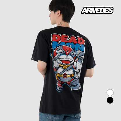 ARMEDES アルメデス 機能性 Tシャツ 接触冷感 吸汗速乾 アートグラフィック 半袖 コットン100％ ドライ素材 ユニセックス 男女兼用 S-2XL ブラック/ホワイト オールシーズン AR1007 送料無料