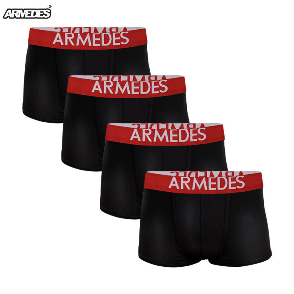 ARMEDES アルメデス アンダーウェア ボクサーパンツ 4枚セット カール防止 吸汗速乾 速乾性抜群 ドライ素材 メンズ 全13色 M-XXXL AR-04 送料無料