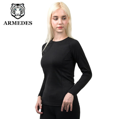 ARMEDES アルメデス コンプレッションインナー 発熱 防寒 保温 長袖 起毛 レディース S-L 全4色 秋 冬 AR37 送料無料