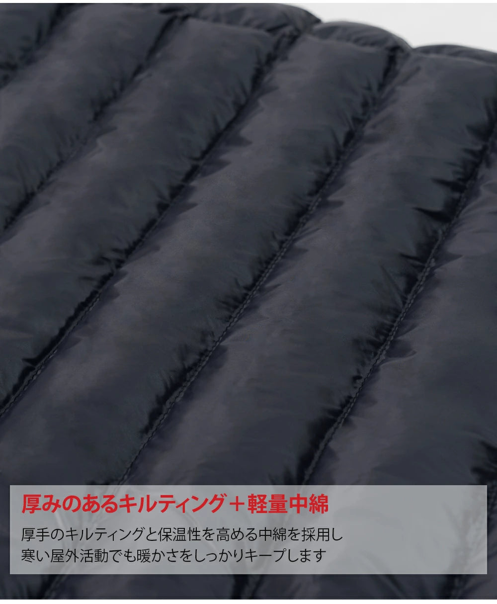 ARMEDES アルメデス 防寒ベスト ダウンベスト Uネック メンズ 男女兼用 秋冬 キルティング シンプルで無地ベスト 中綿ベスト 冬 防寒 おしゃれ メンズ アウター 保温性 男性 ベスト 軽量 あったか AR613