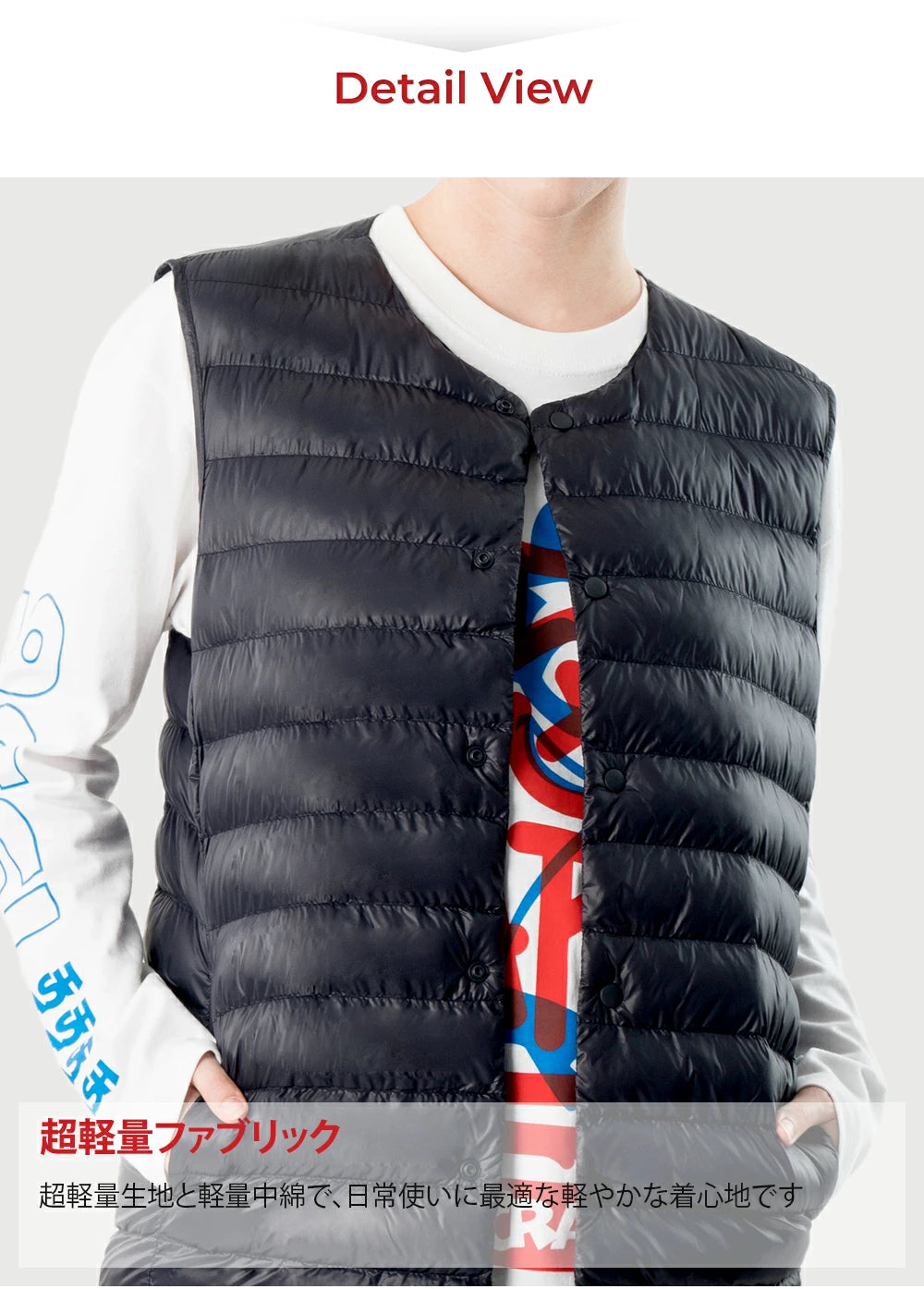ARMEDES アルメデス 防寒ベスト ダウンベスト Uネック メンズ 男女兼用 秋冬 キルティング シンプルで無地ベスト 中綿ベスト 冬 防寒 おしゃれ メンズ アウター 保温性 男性 ベスト 軽量 あったか AR613