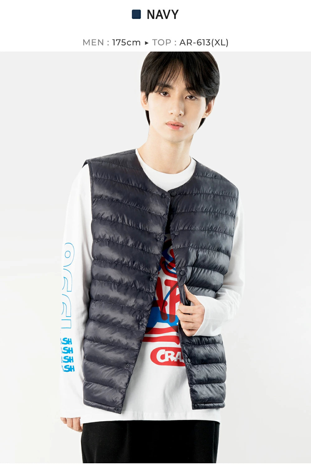 ARMEDES アルメデス 防寒ベスト ダウンベスト Uネック メンズ 男女兼用 秋冬 キルティング シンプルで無地ベスト 中綿ベスト 冬 防寒 おしゃれ メンズ アウター 保温性 男性 ベスト 軽量 あったか AR613