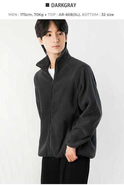 ARMEDES アルメデス 男女兼用 フリース ラグラン ジップアップジャケット 防寒 あったか 軽量 長袖 アウター メンズ レディース ユニセックス 秋冬 部屋着 アウトドア AR608