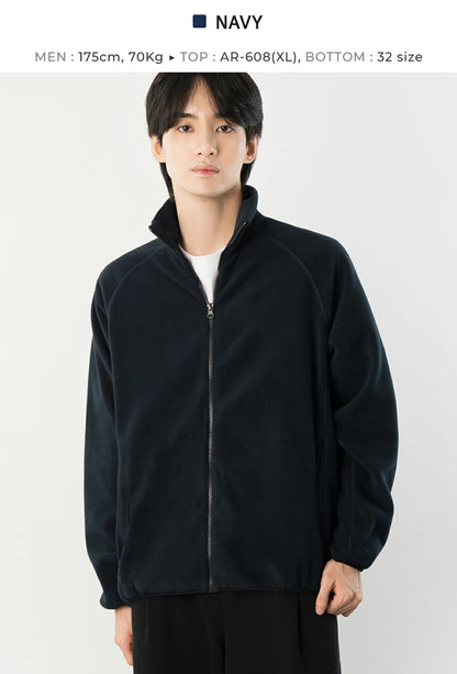 ARMEDES アルメデス 男女兼用 フリース ラグラン ジップアップジャケット 防寒 あったか 軽量 長袖 アウター メンズ レディース ユニセックス 秋冬 部屋着 アウトドア AR608