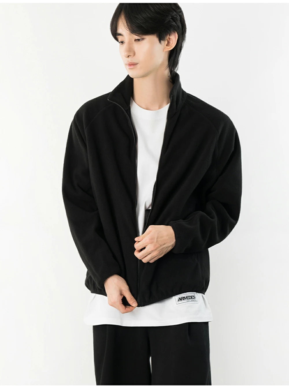 ARMEDES アルメデス 男女兼用 フリース ラグラン ジップアップジャケット 防寒 あったか 軽量 長袖 アウター メンズ レディース ユニセックス 秋冬 部屋着 アウトドア AR608