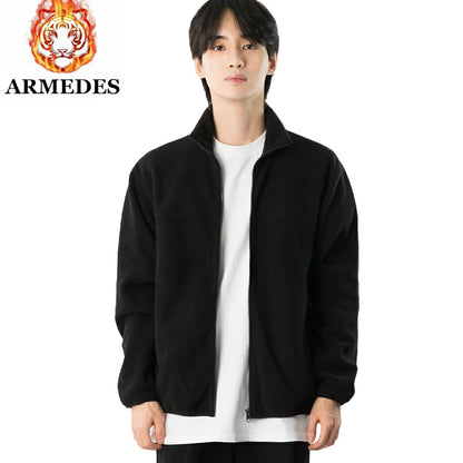 ARMEDES アルメデス 男女兼用 フリース  ジップアップジャケット 防寒 あったか 軽量 長袖 アウター メンズ レディース ユニセックス 秋冬 部屋着 アウトドア AR609