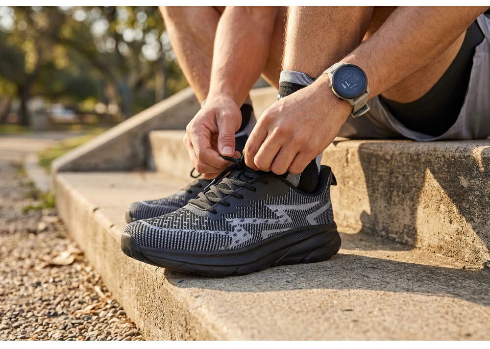 ランニングシューズ メンズ スニーカー 軽量 メッシュ 通気性 疲れにくい ウォーキングシューズ 運動靴 ジム ジョギング トレーニング シューズ 通勤 通学 立ち仕事 黒 ブラック ARMEDES アルメデス AR-2002