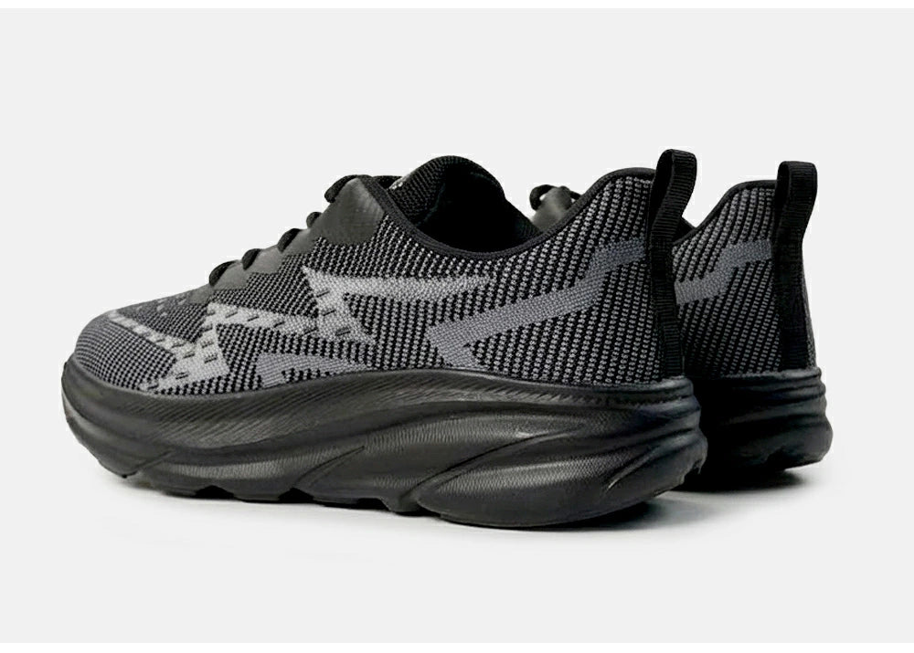 ランニングシューズ メンズ スニーカー 軽量 メッシュ 通気性 疲れにくい ウォーキングシューズ 運動靴 ジム ジョギング トレーニング シューズ 通勤 通学 立ち仕事 黒 ブラック ARMEDES アルメデス AR-2002