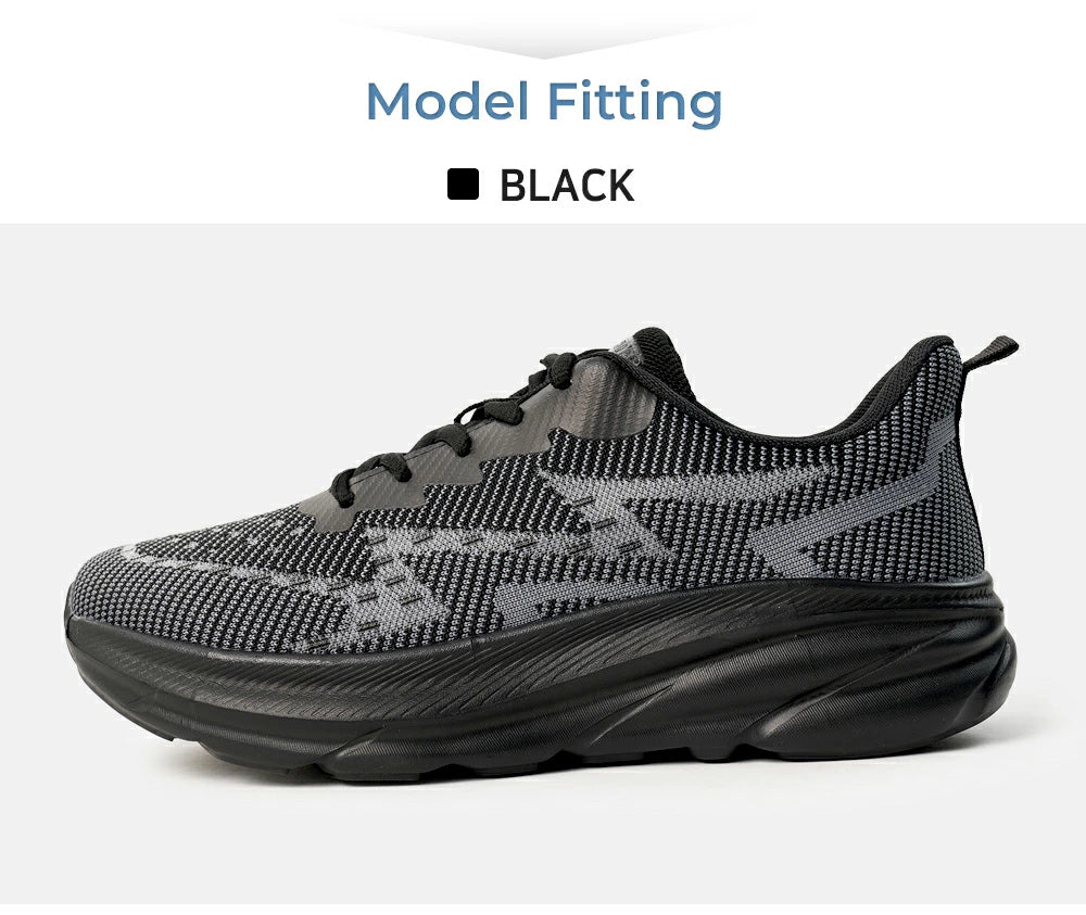 ランニングシューズ メンズ スニーカー 軽量 メッシュ 通気性 疲れにくい ウォーキングシューズ 運動靴 ジム ジョギング トレーニング シューズ 通勤 通学 立ち仕事 黒 ブラック ARMEDES アルメデス AR-2002