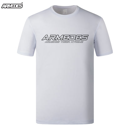 送料無料 ARMEDES アルメデス 半袖Tシャツ 接触冷感 吸汗速乾 UVカット メンズ オールシーズン S-XXL | アンダーウェア トレーニングウェア ランニング スパッツ ネコポス ポイント消化