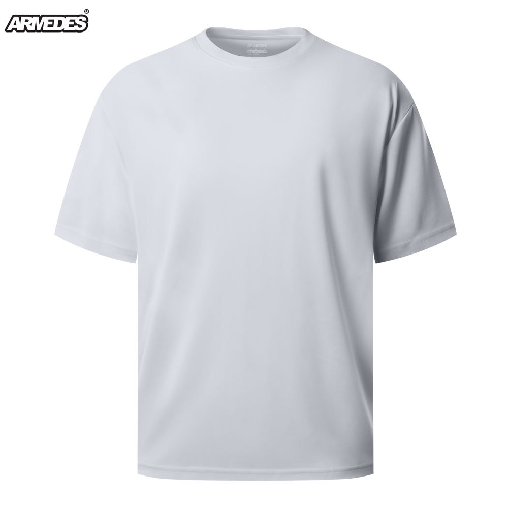 送料無料 ARMEDES アルメデス 形態安定加工 Tシャツ ラウンドネック ルーズフィット シンプル 半袖Tシャツ メンズ オールシーズン | アンダーウェア トレーニングウェア ランニング スパッツ ネコポス ポイント消化